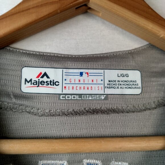 Chicago Cubs Kris Bryant Jersey Youth Large Majestic Cool Base MLB Gray #17 - Picture 7 of 16